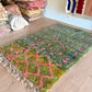Beni Ouarain Moroccan Colorful Rug (1258) 246x166cm - Spring Court