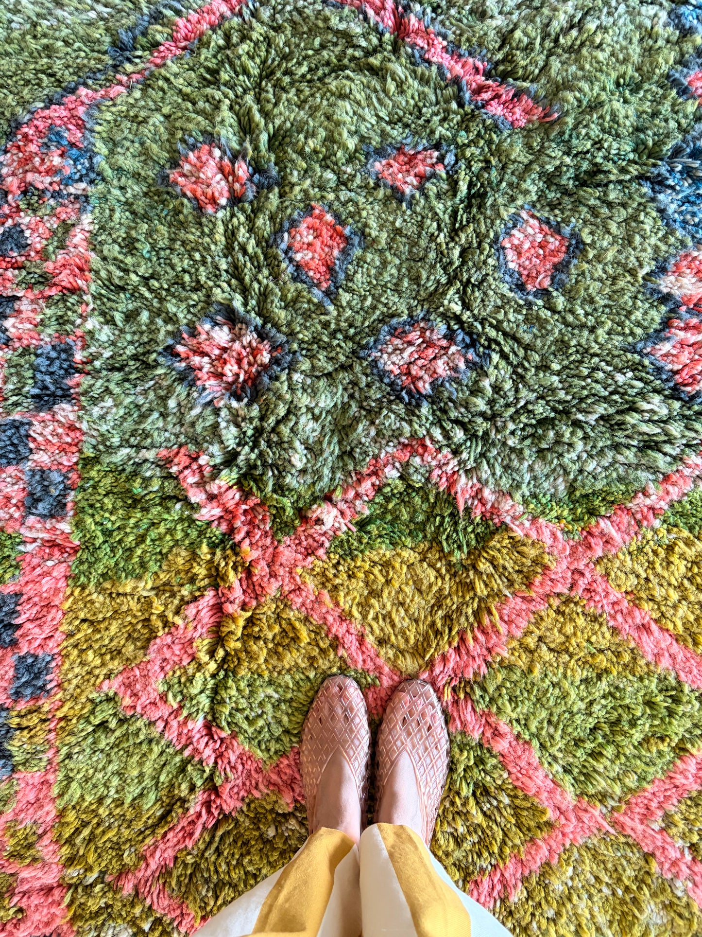 Beni Ouarain Moroccan Colorful Rug (1258) 246x166cm - Spring Court