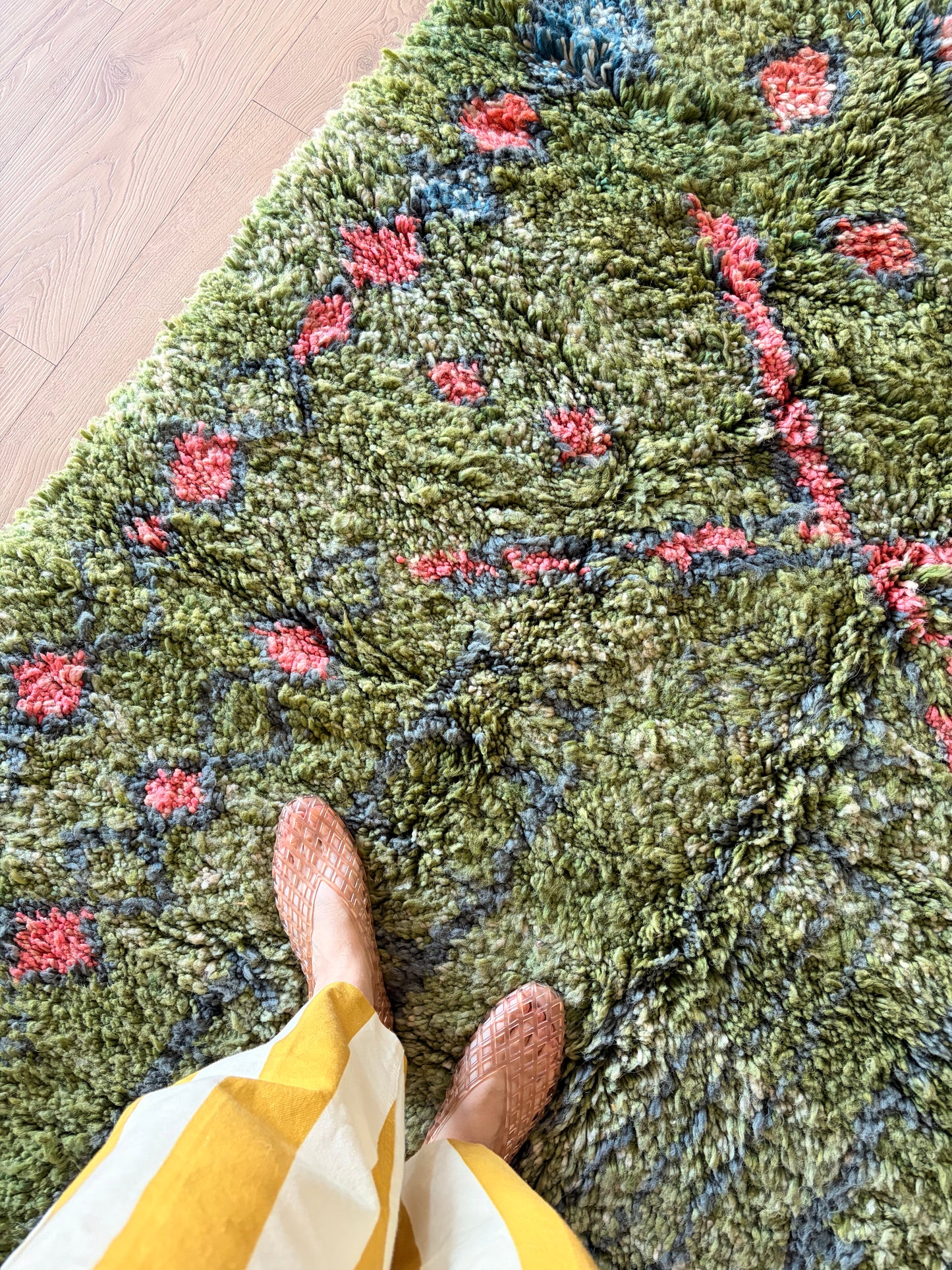 Beni Ouarain Moroccan Colorful Rug (1258) 246x166cm - Spring Court