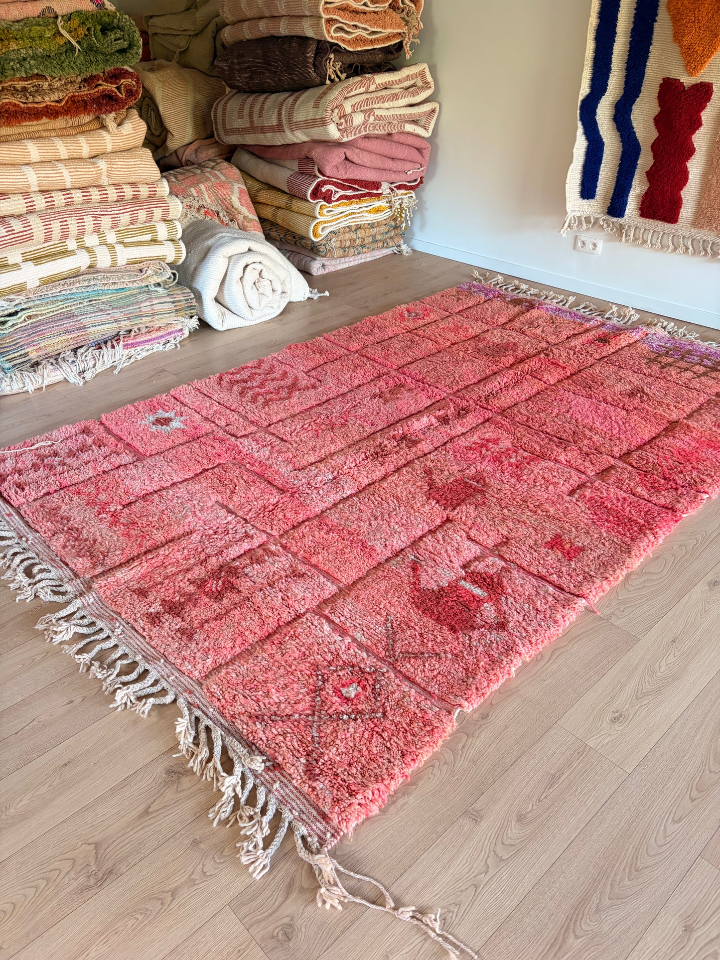 Beni Ouarain Moroccan Colorful Rug (1298) 293x204cm - Teacups