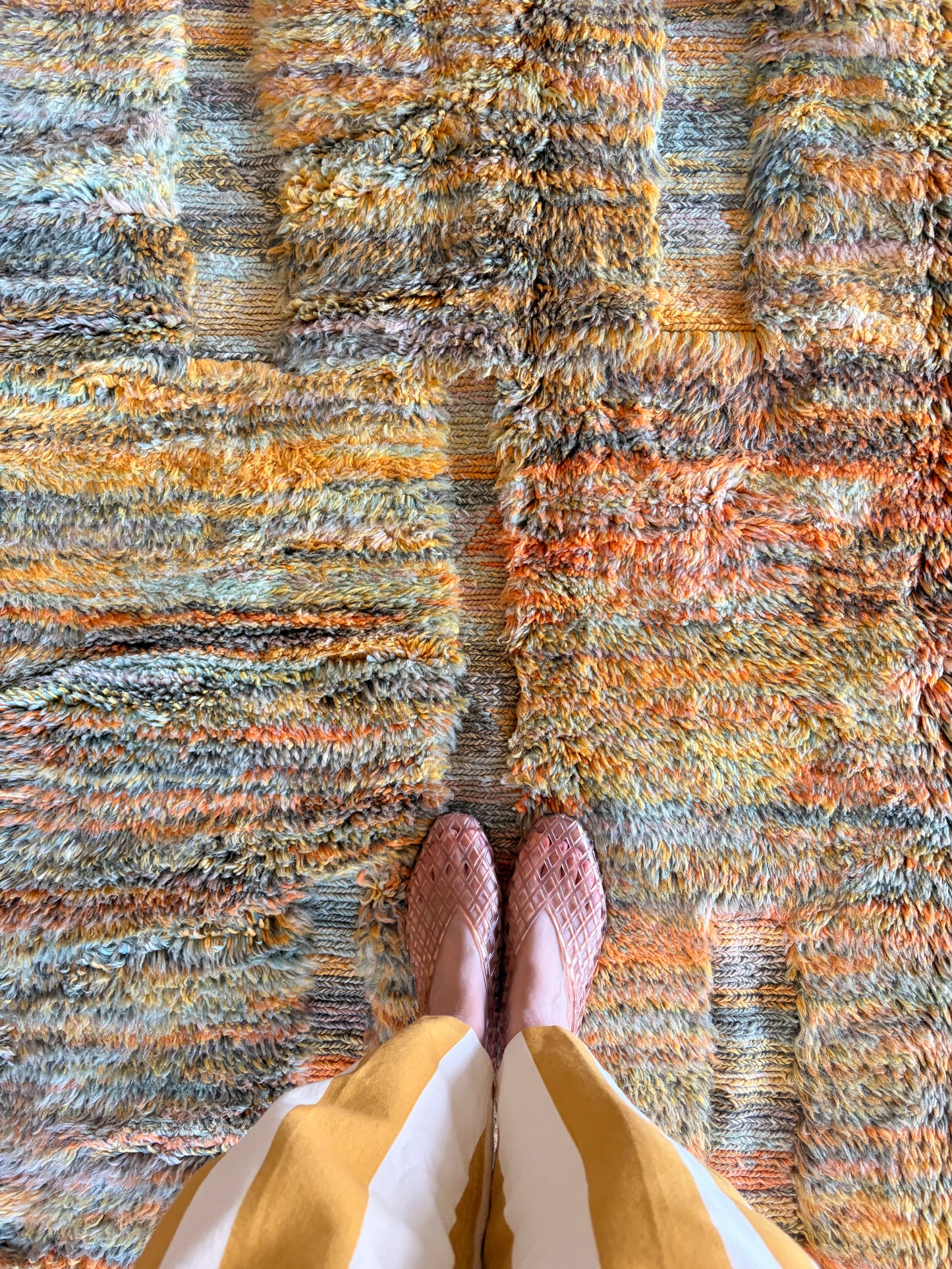 Mrirt Moroccan Rug (1303) 308x206cm - Walking on Moss