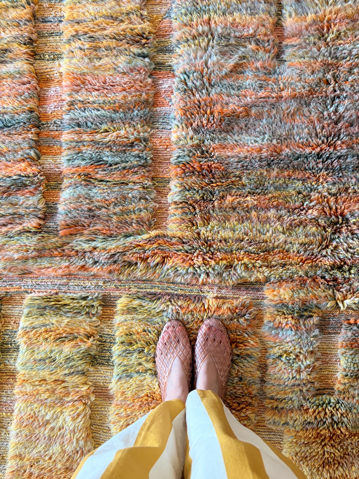 Mrirt Moroccan Rug (1303) 308x206cm - Walking on Moss