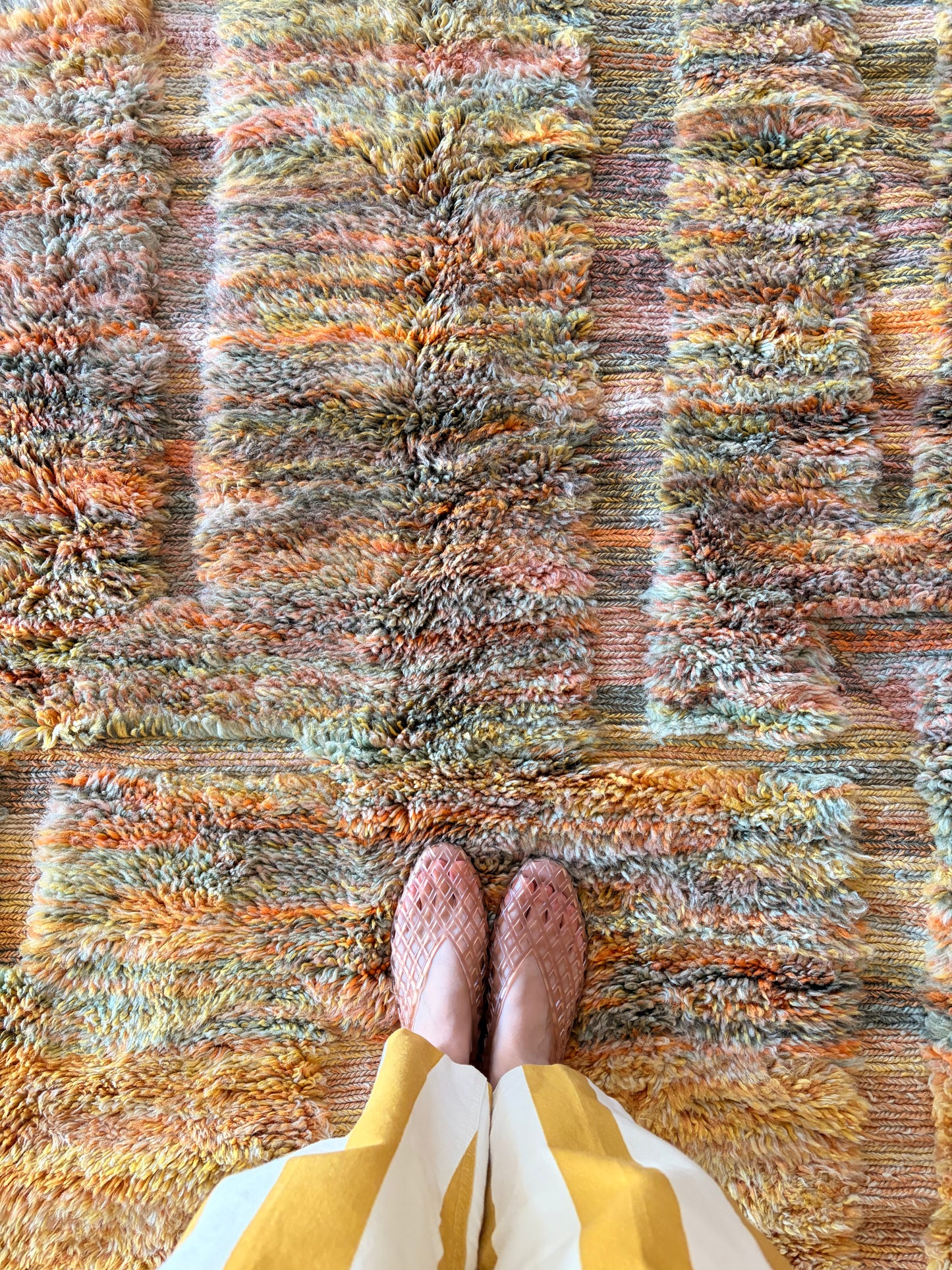 Mrirt Moroccan Rug (1303) 308x206cm - Walking on Moss