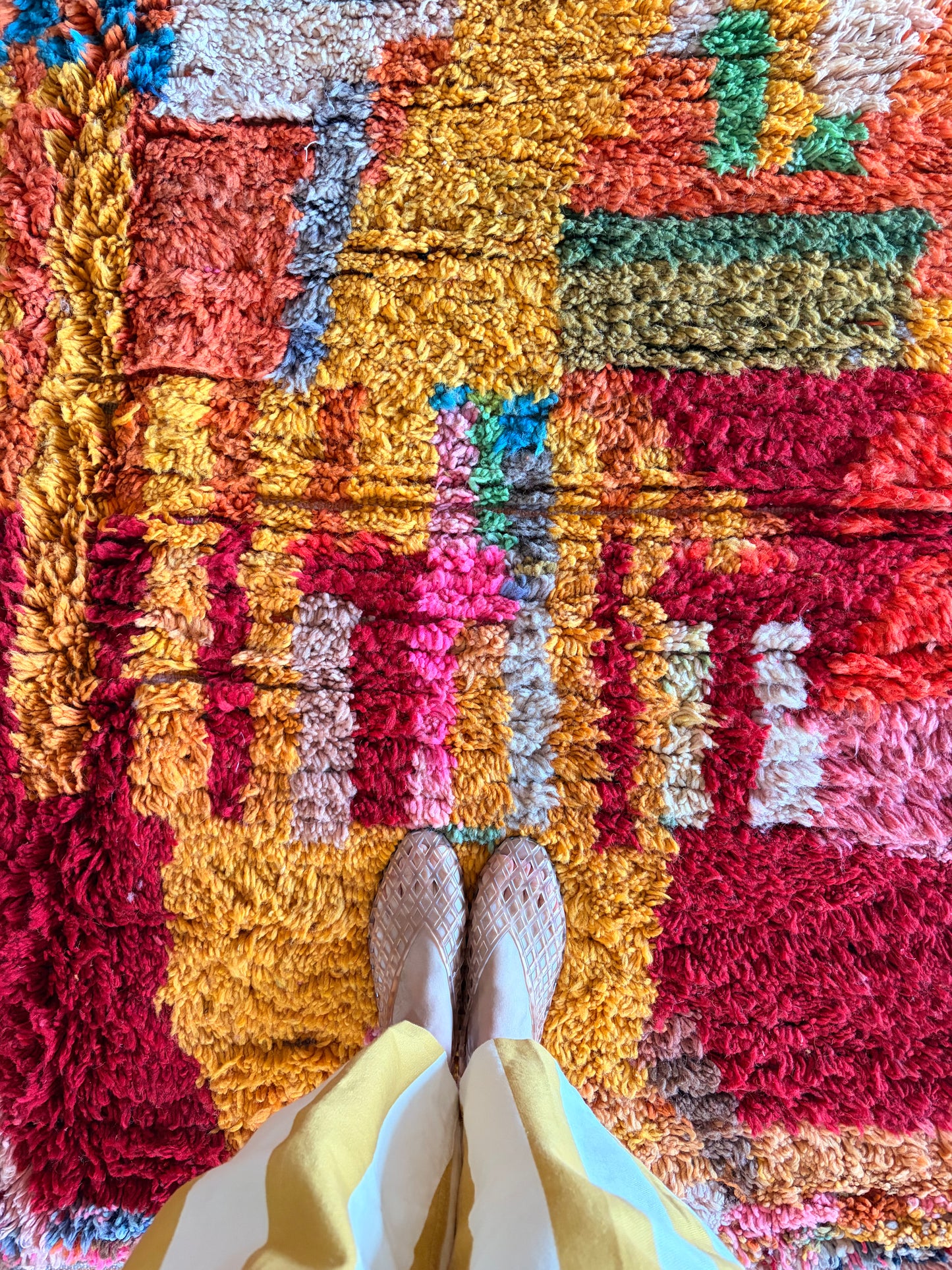 Boujaad Moroccan Colorful Rug (1275) 274x205 - Parrot