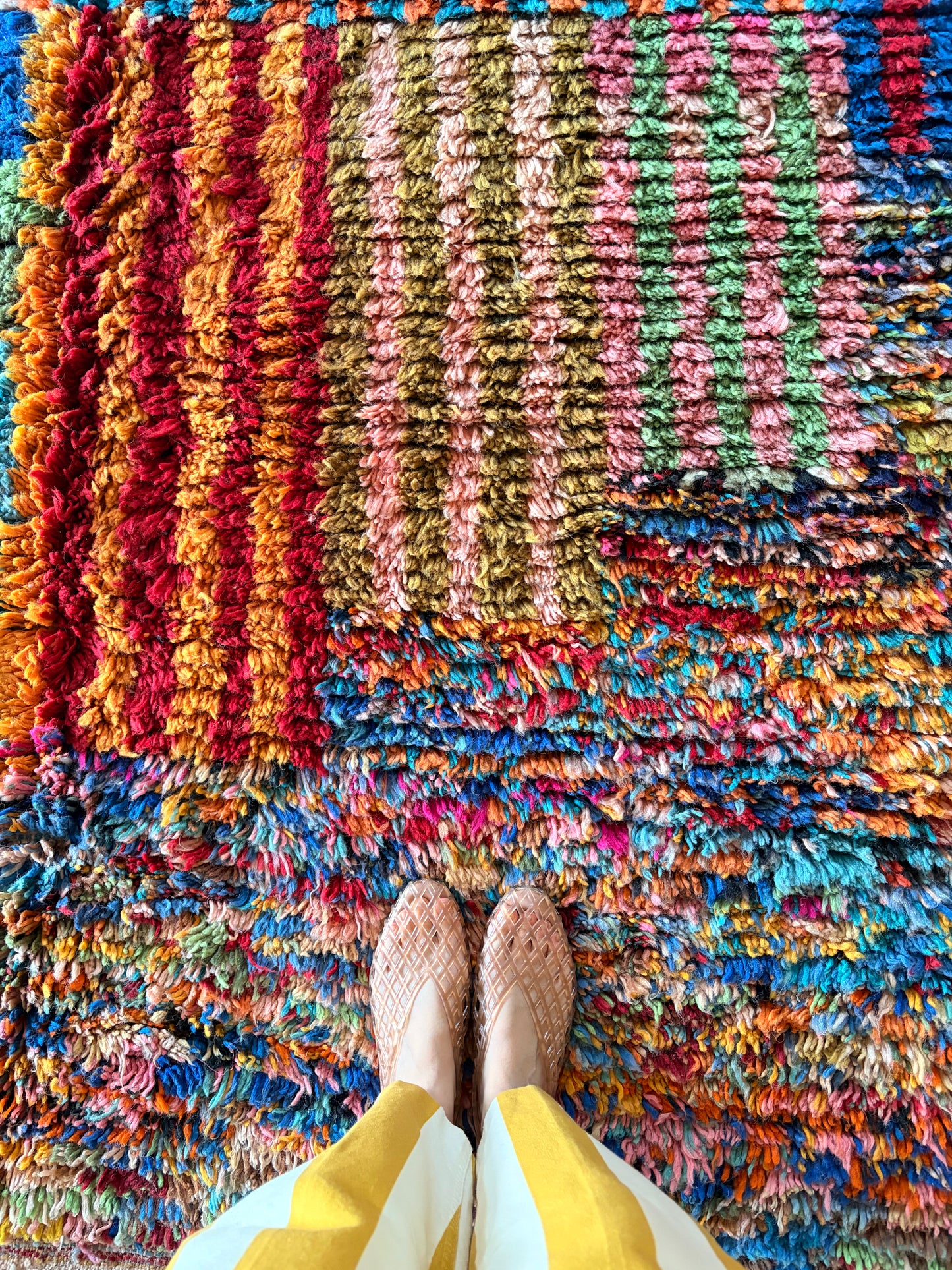 Boujaad Moroccan Colorful Rug (1275) 274x205 - Parrot