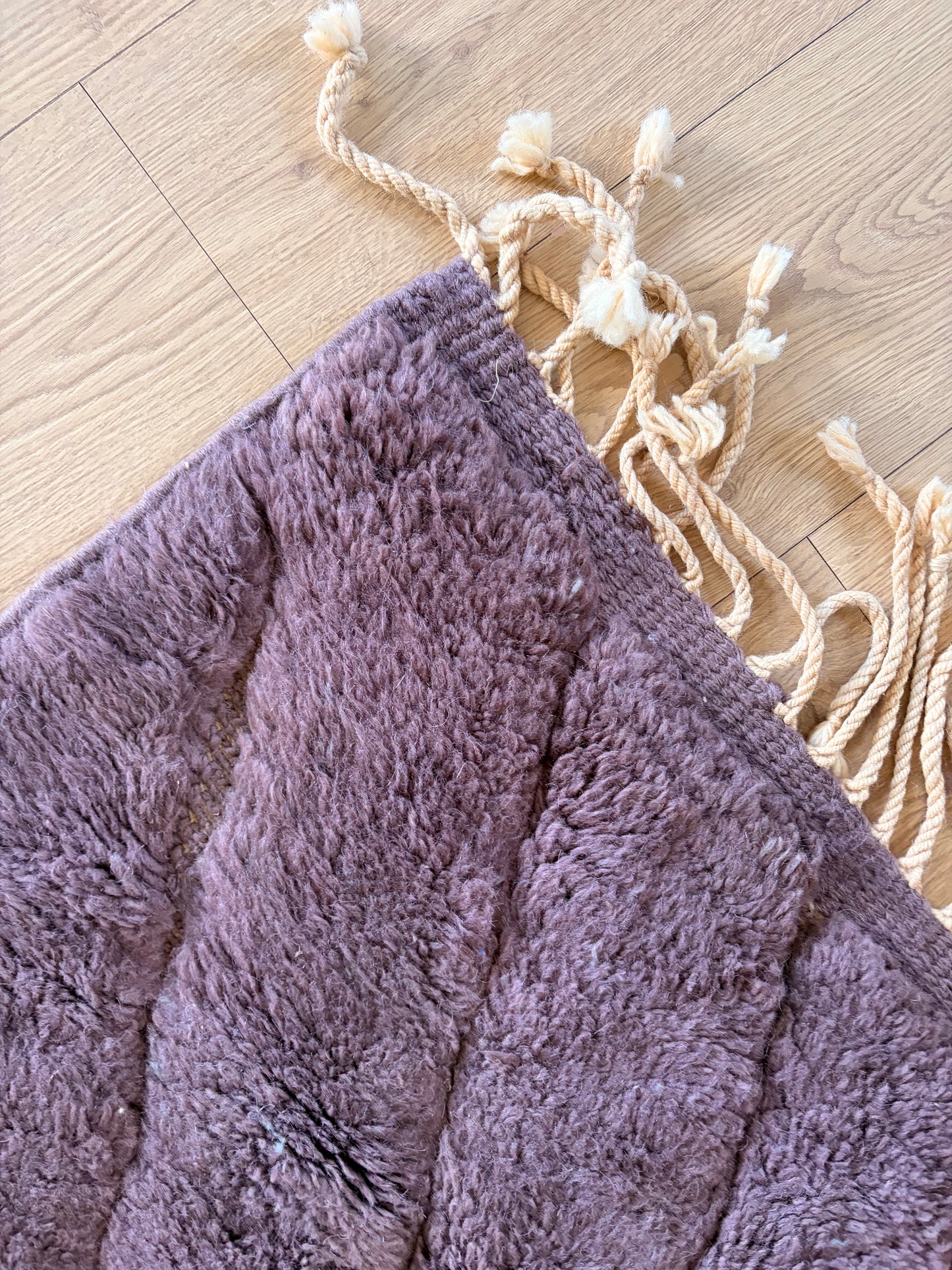 Tapis marocain Mrirt (1309) 308x247cm - Aubergine