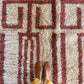 Beni Ouarain Moroccan Colorful Rug (1305) 363x234cm - Red Wine