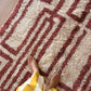 Beni Ouarain Moroccan Colorful Rug (1305) 363x234cm - Red Wine