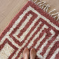 Beni Ouarain Moroccan Colorful Rug (1305) 363x234cm - Red Wine