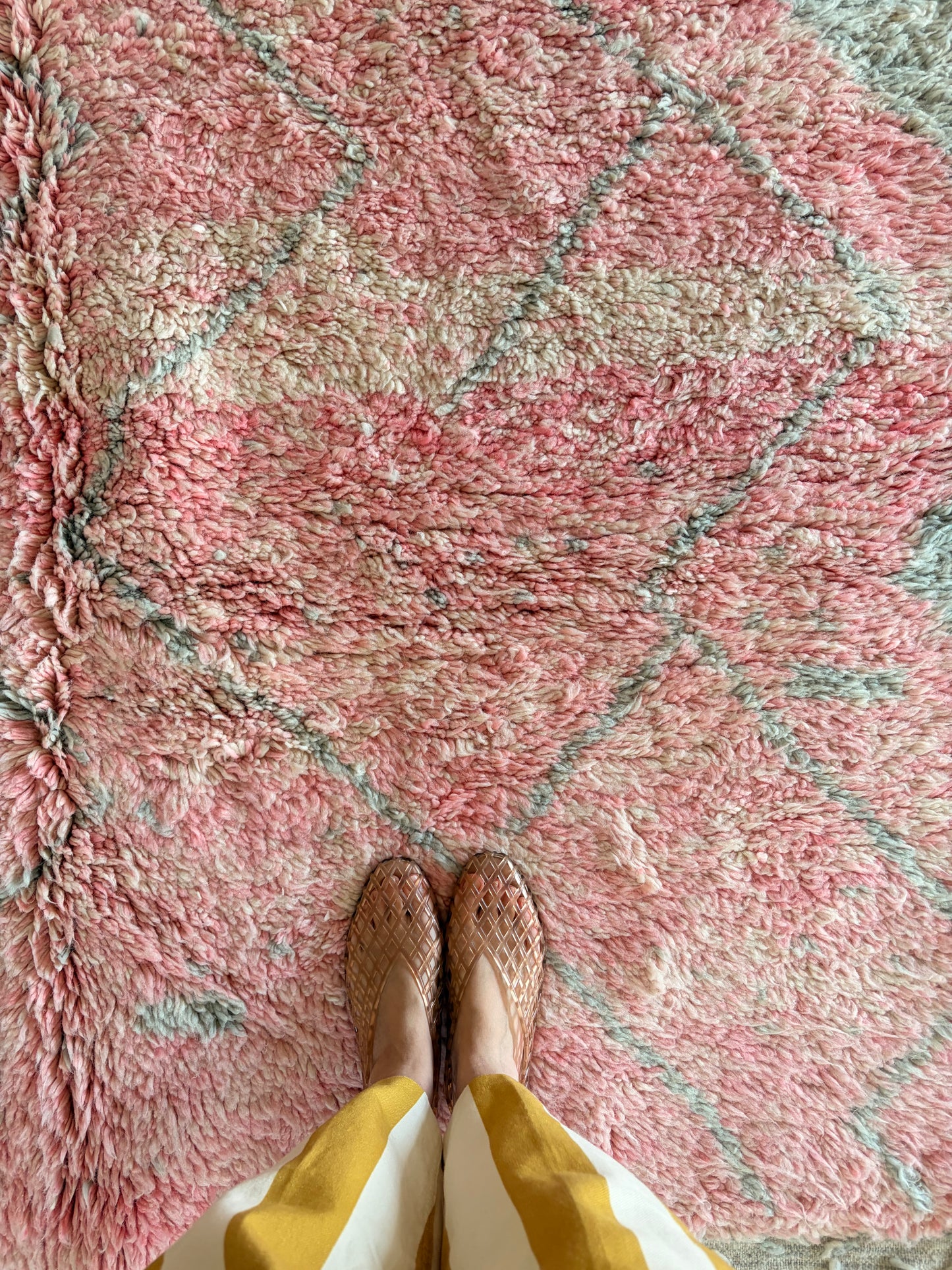 Beni Ouarain Moroccan Colorful Rug (1296) 302x199cm - Paedyn