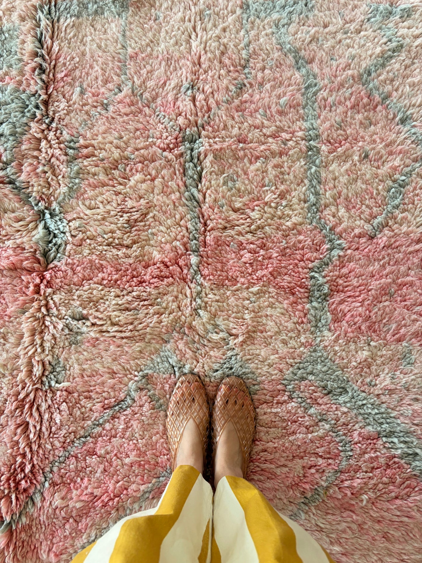 Beni Ouarain Moroccan Colorful Rug (1296) 302x199cm - Paedyn