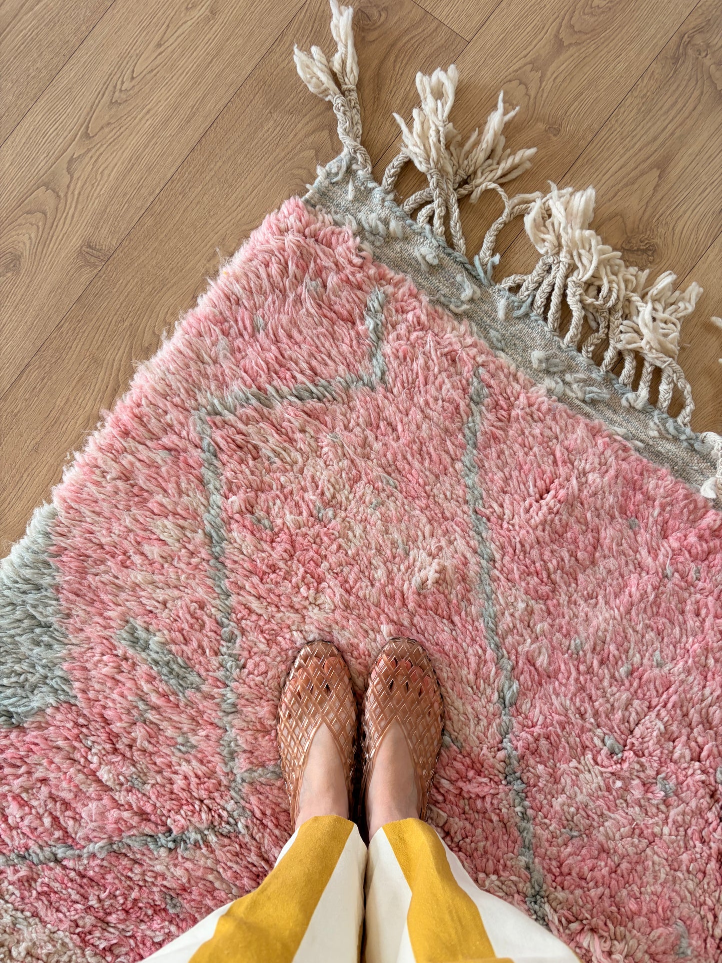 Beni Ouarain Moroccan Colorful Rug (1296) 302x199cm - Paedyn