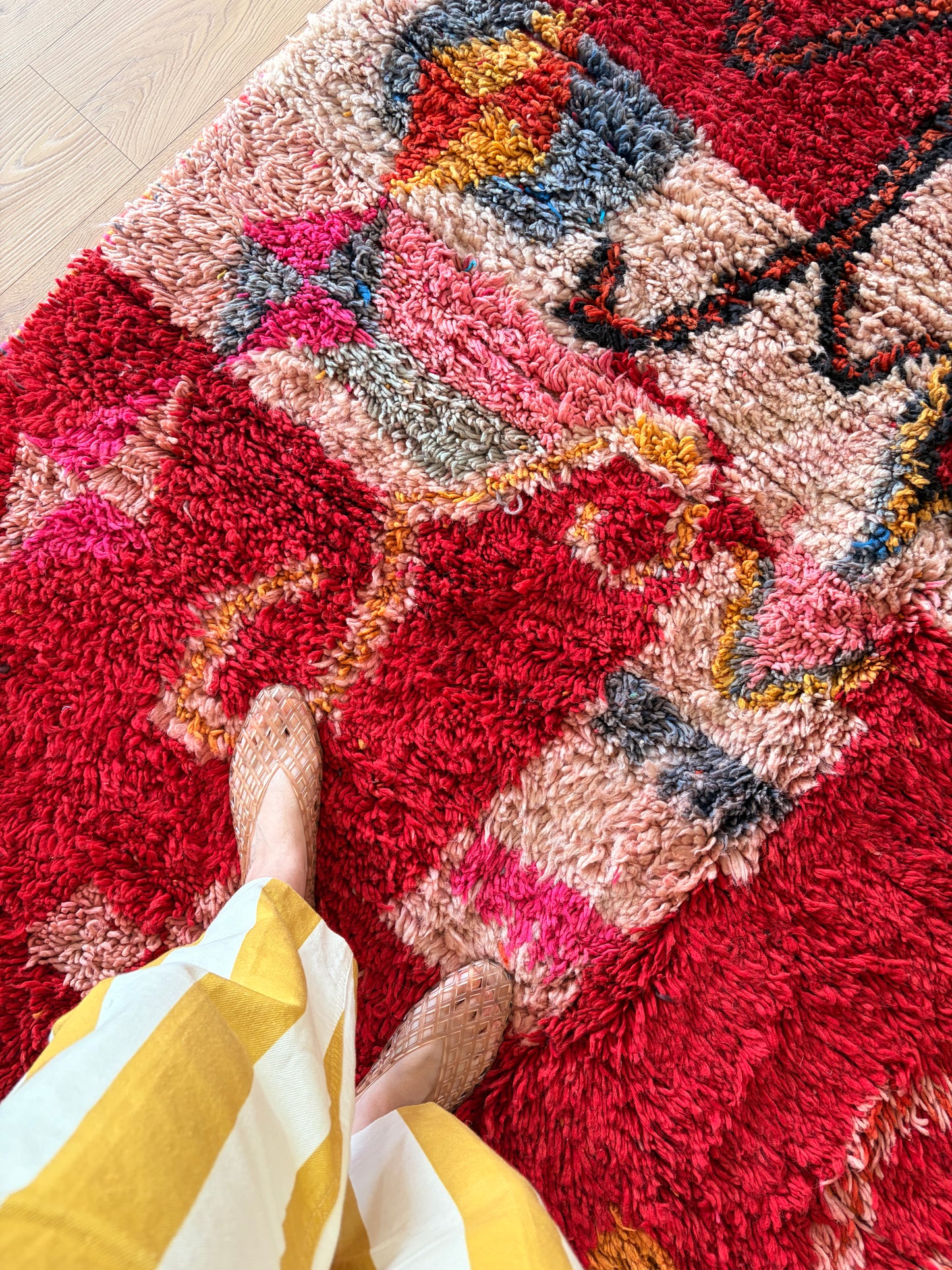 Boujaad Moroccan Colorful Rug (1276) 306x190 - Butterflies