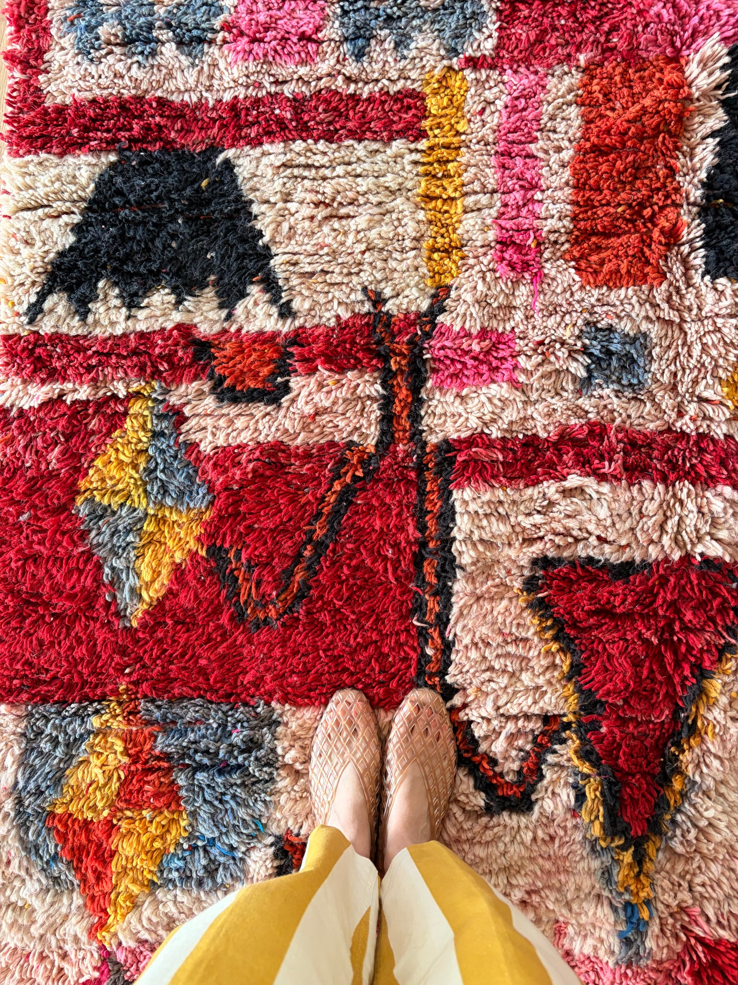 Boujaad Moroccan Colorful Rug (1276) 306x190 - Butterflies