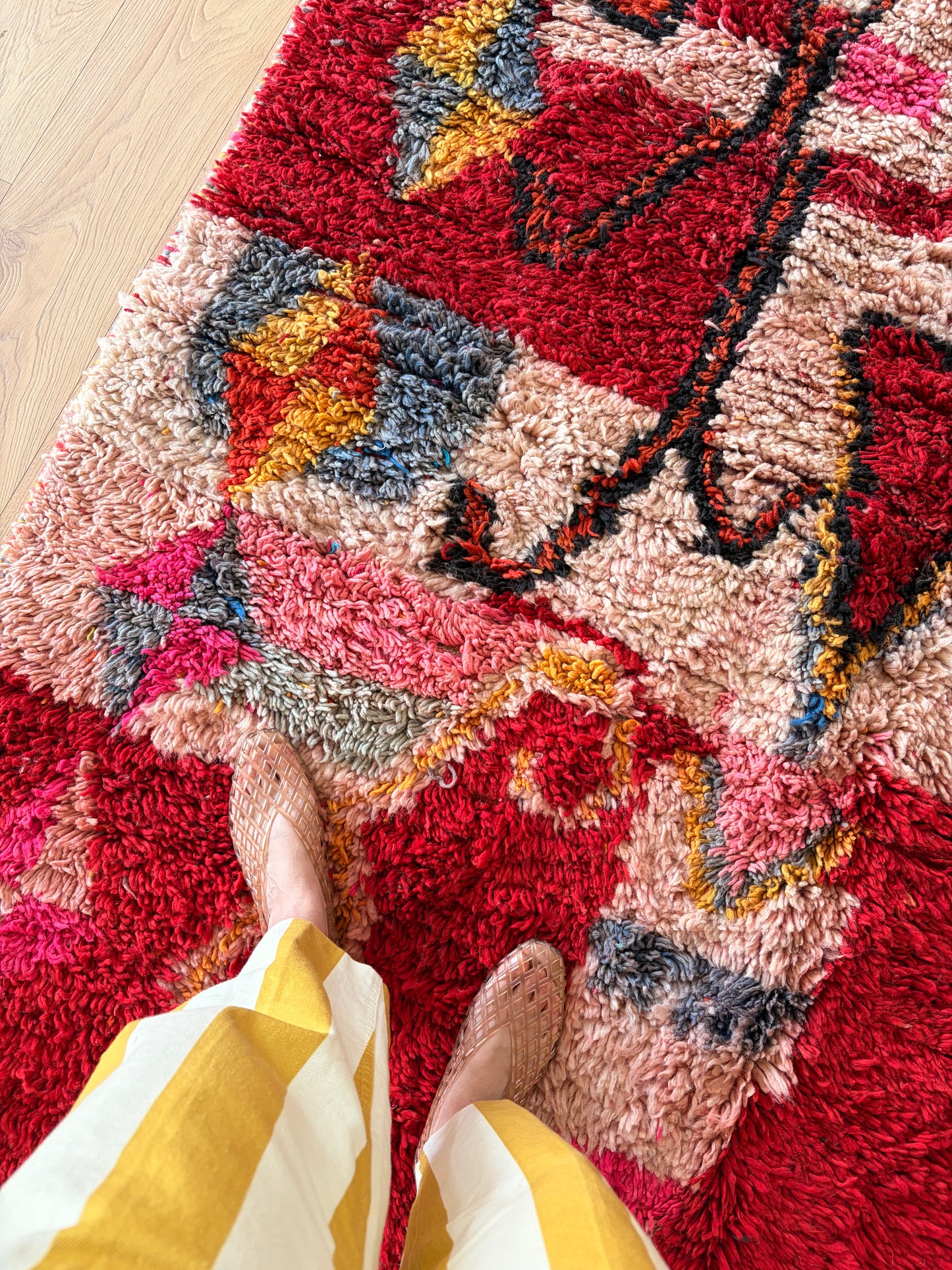 Boujaad Moroccan Colorful Rug (1276) 306x190 - Butterflies