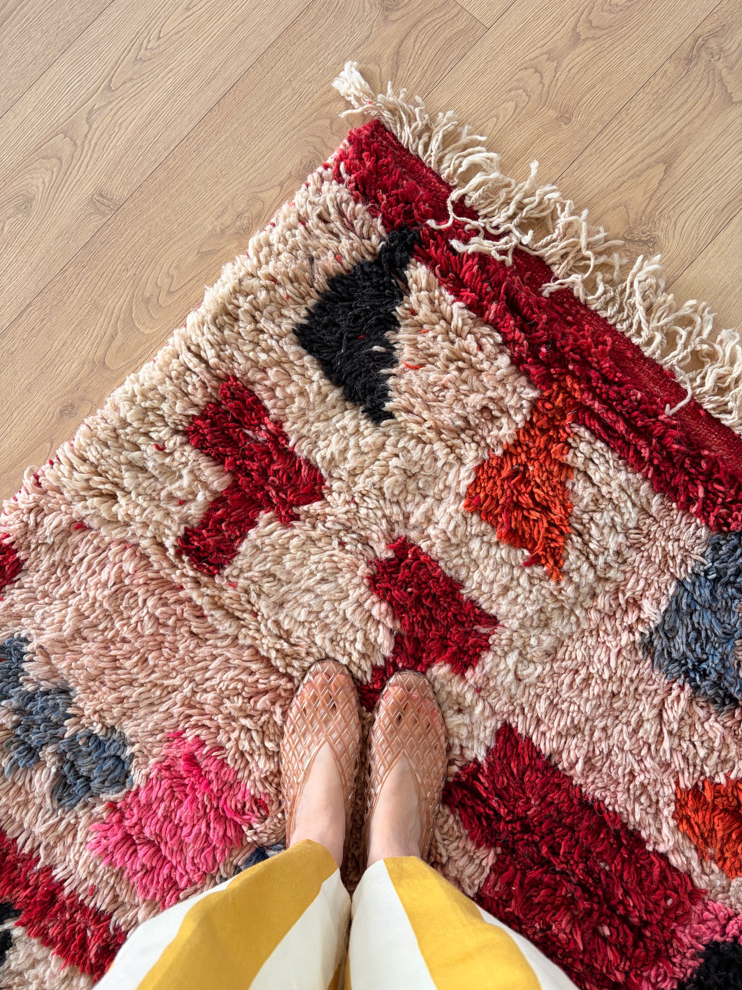 Boujaad Moroccan Colorful Rug (1276) 306x190 - Butterflies