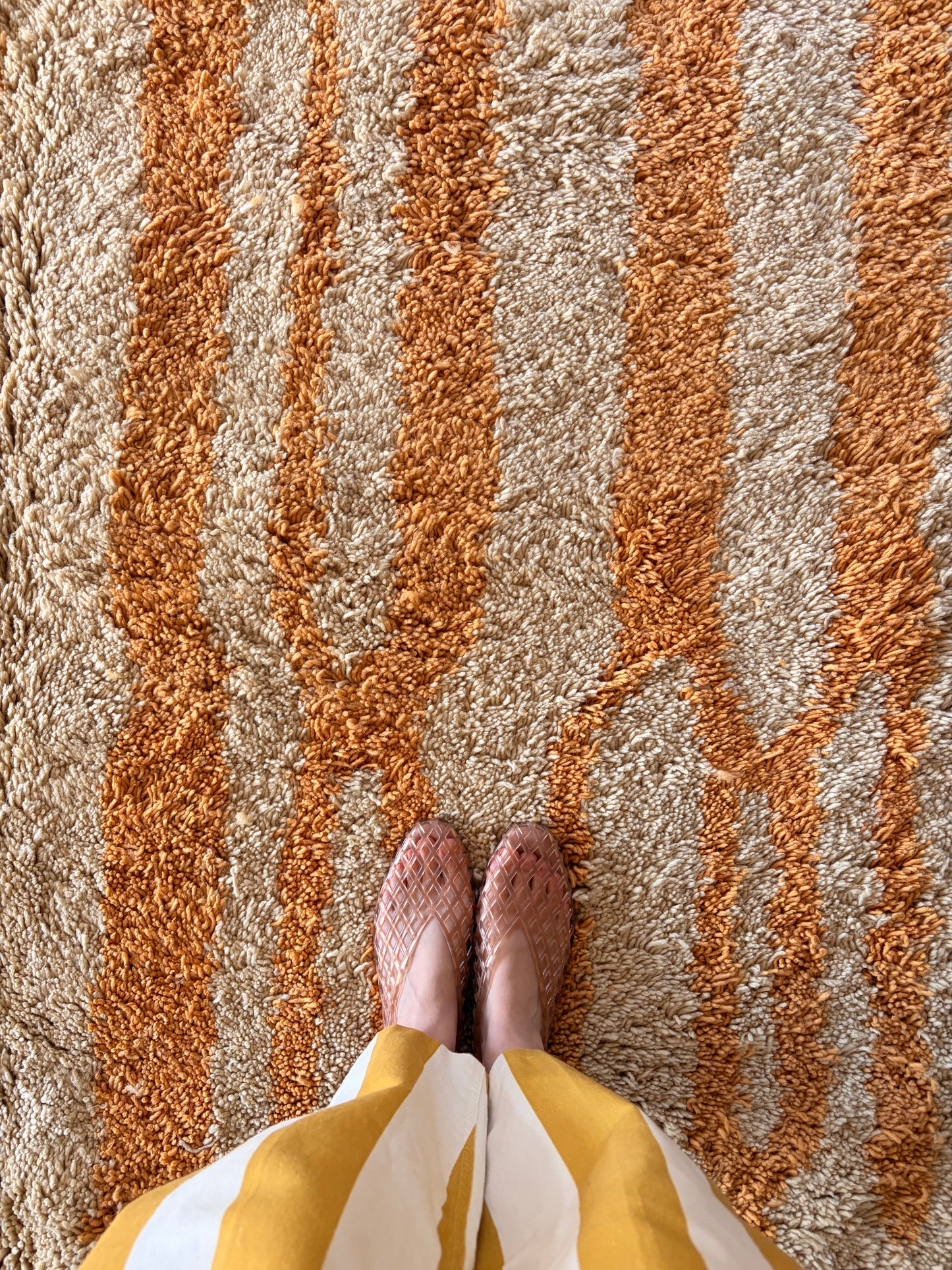 Beni Ouarain Moroccan Colorful Rug (1281) 305x210cm - Wind in the Dunes