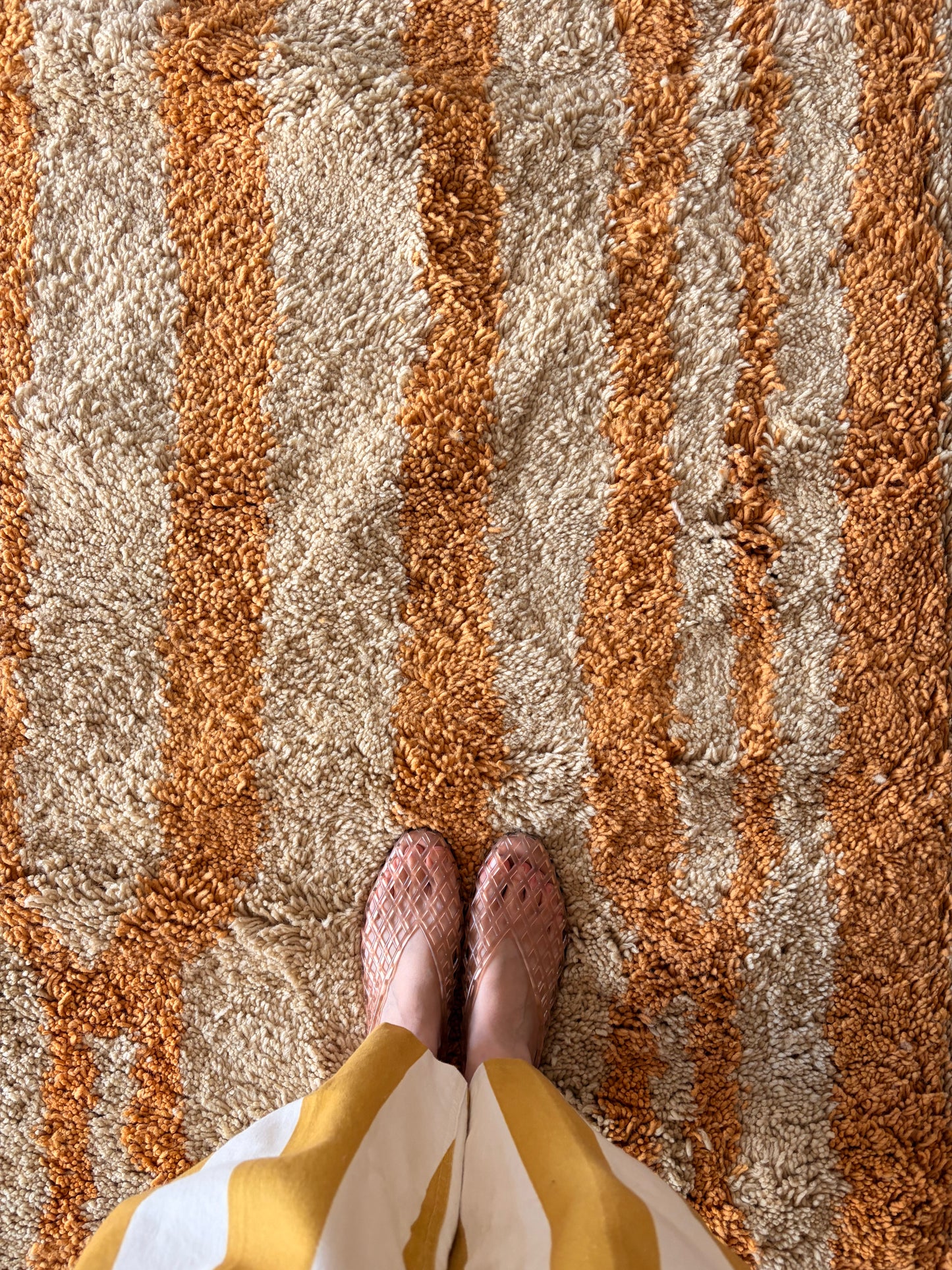 Beni Ouarain Moroccan Colorful Rug (1281) 305x210cm - Wind in the Dunes