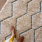 Tapis Beni Ouarain coloré (1280) 290x209cm - Ice
