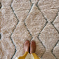 Tapis Beni Ouarain coloré (1280) 290x209cm - Ice