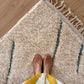 Tapis Beni Ouarain coloré (1280) 290x209cm - Ice