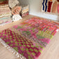 Tapis Beni Ouarain coloré (1294) 287x196cm - Fairy Garden