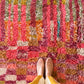 Tapis Beni Ouarain coloré (1294) 287x196cm - Fairy Garden