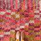 Tapis Beni Ouarain coloré (1294) 287x196cm - Fairy Garden