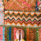 Tapis Beni Ouarain coloré (1293) 302x205cm - Flower Fields Brown