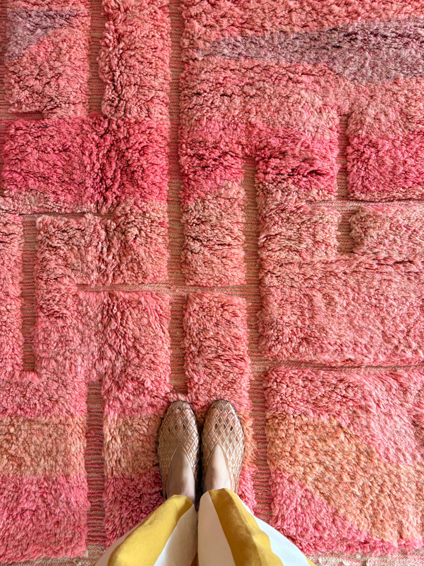 Beni Ouarain Moroccan Colorful Rug (1255) 236x160cm - Romantic Flight