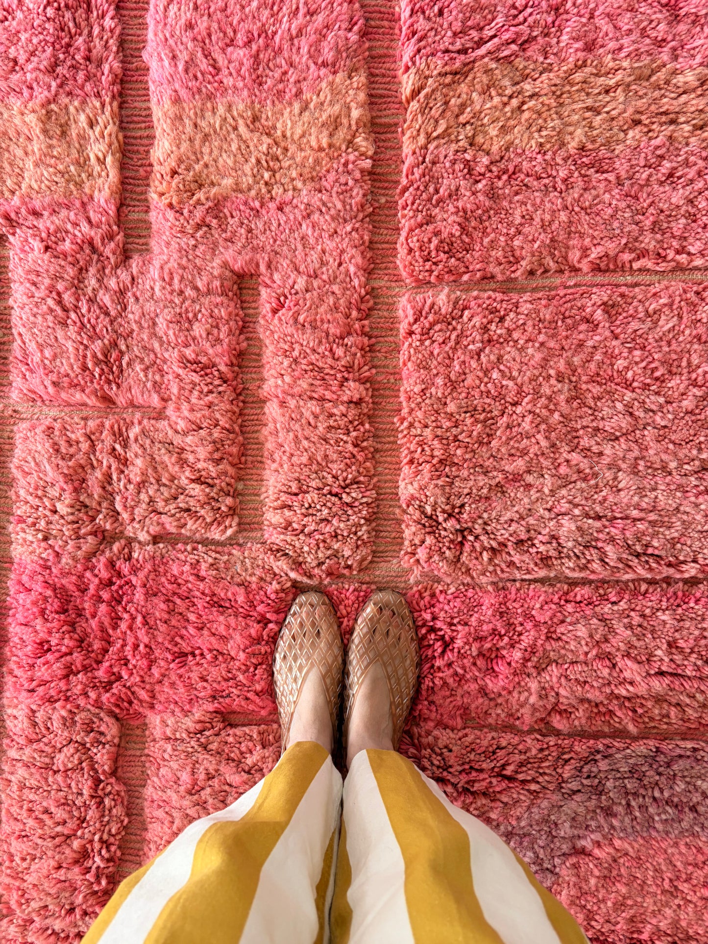 Beni Ouarain Moroccan Colorful Rug (1255) 236x160cm - Romantic Flight