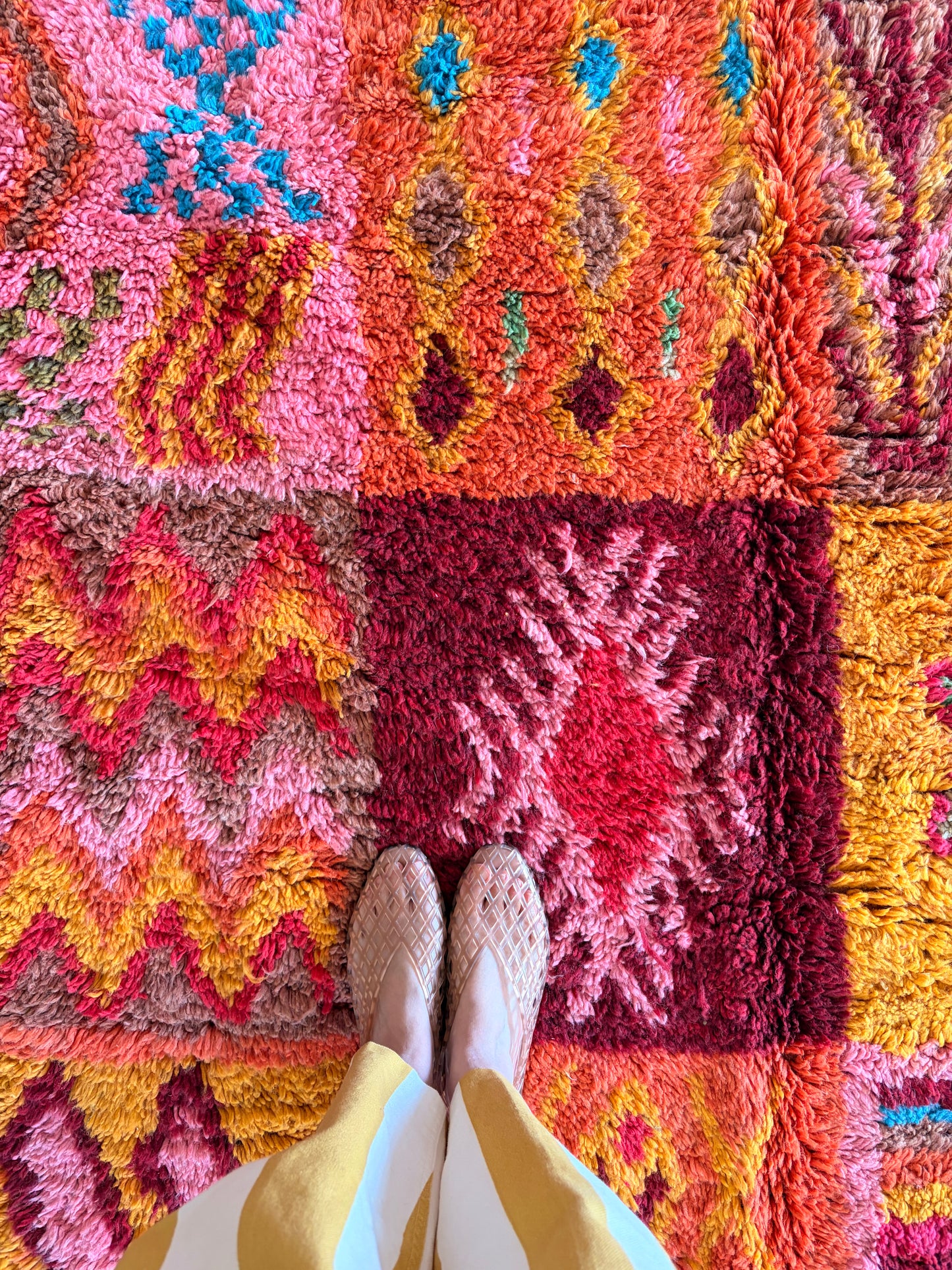 Boujaad Moroccan Colorful Rug (1268) 263x157 - Playground