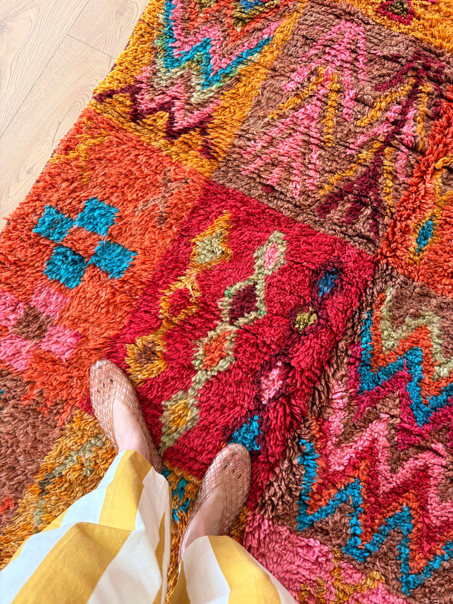 Boujaad Moroccan Colorful Rug (1268) 263x157 - Playground