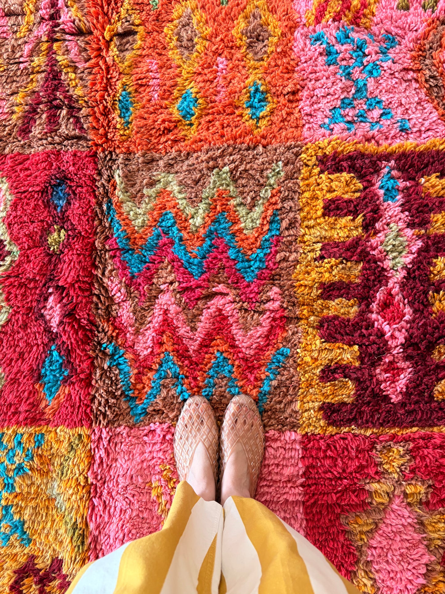Boujaad Moroccan Colorful Rug (1268) 263x157 - Playground
