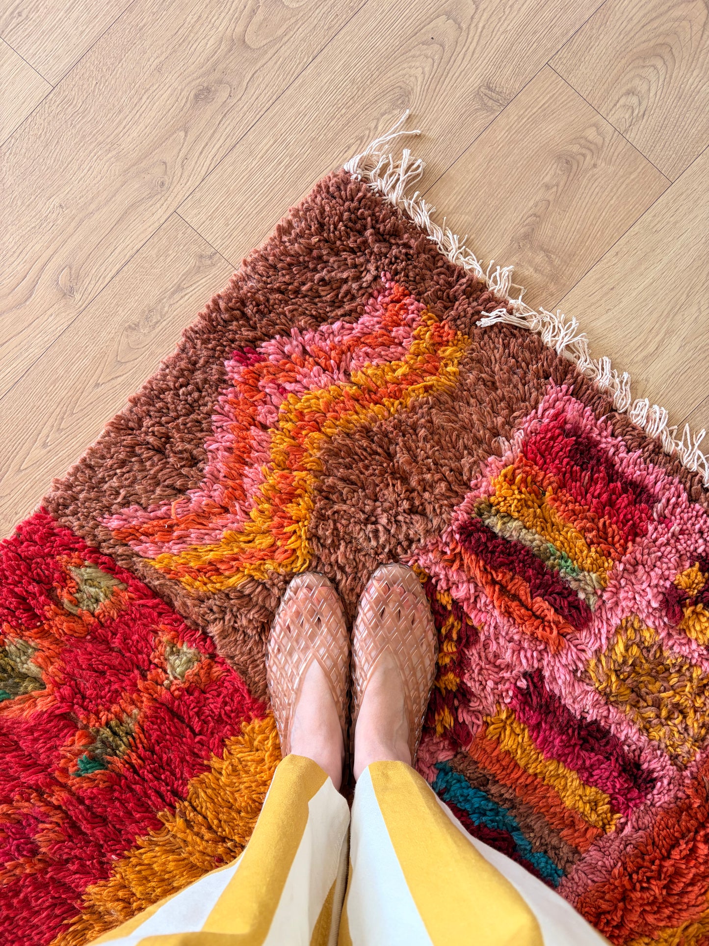 Boujaad Moroccan Colorful Rug (1268) 263x157 - Playground