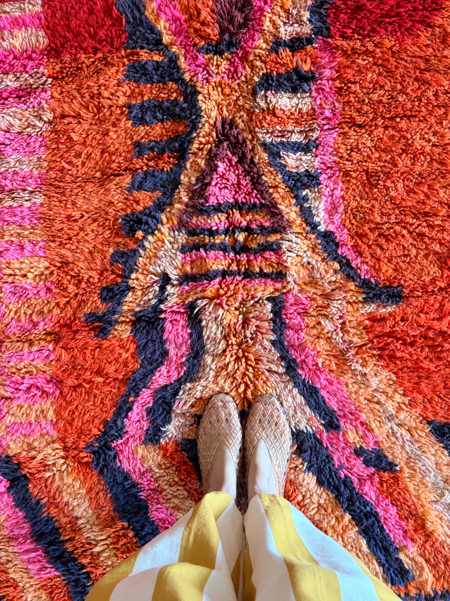 Boujaad Moroccan Colorful Rug (1267) 237x162 - In Burning Land