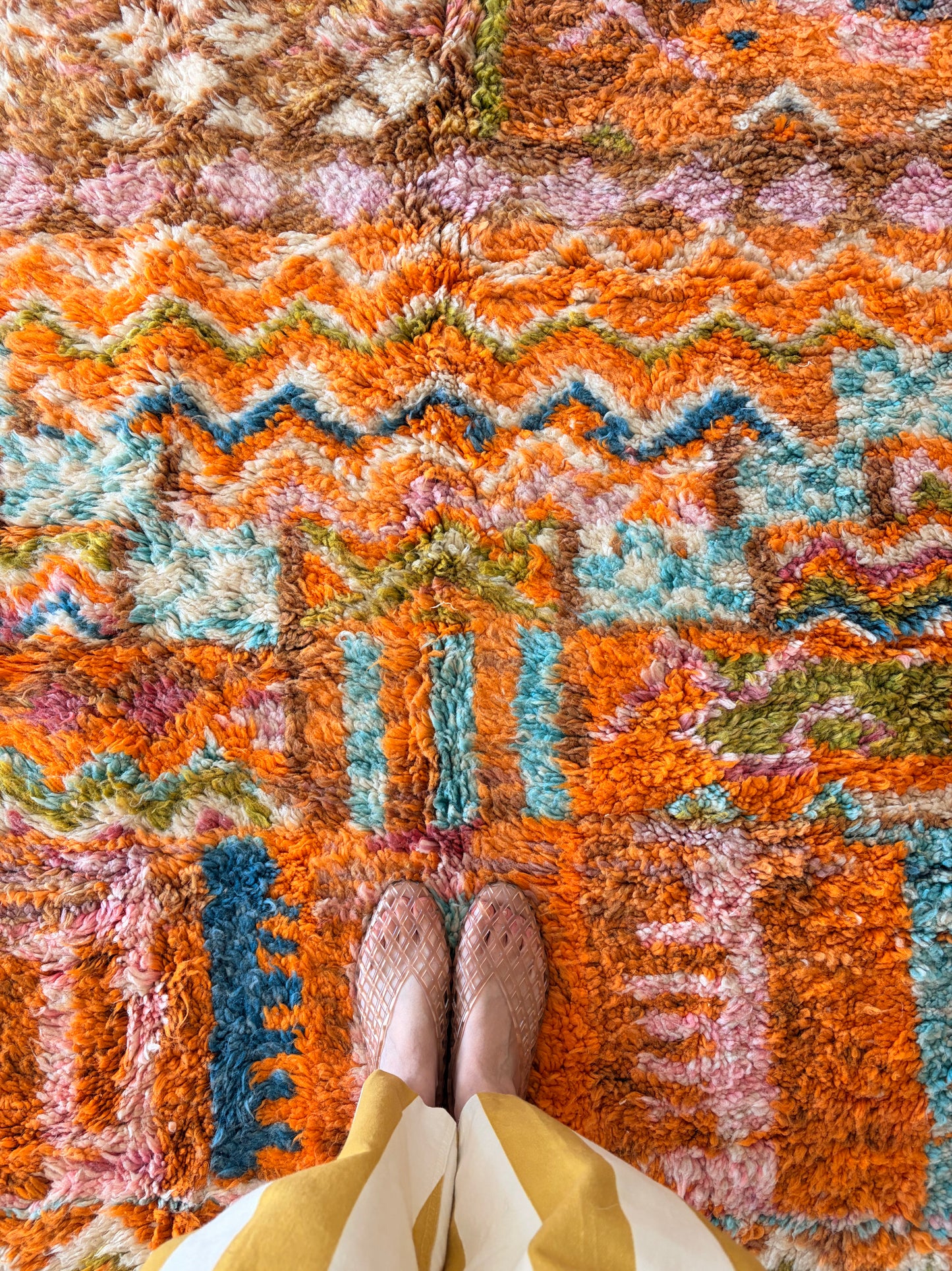Beni Ouarain Moroccan Colorful Rug (1254) 228x179cm - Summer Court