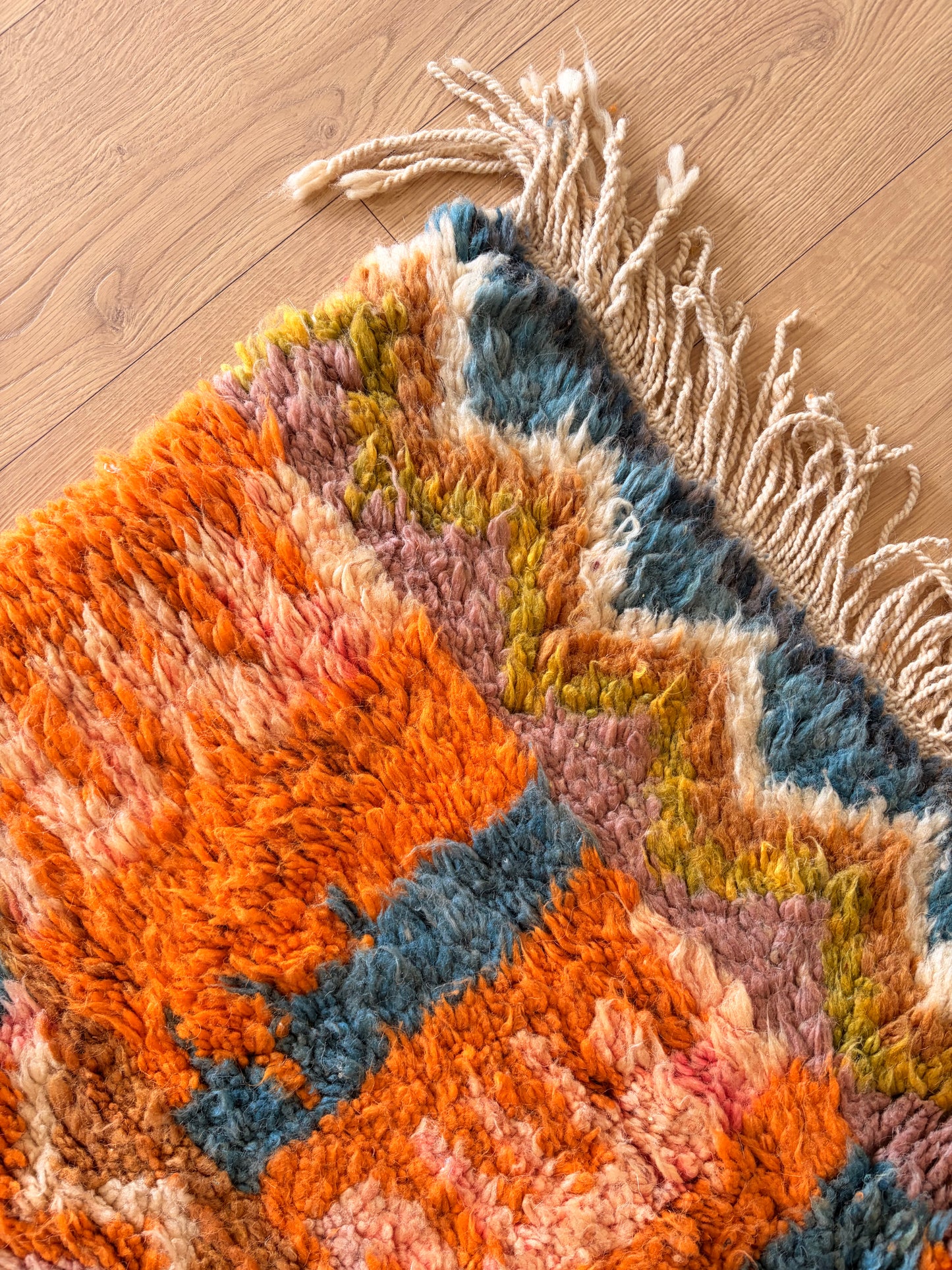 Beni Ouarain Moroccan Colorful Rug (1254) 228x179cm - Summer Court