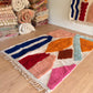Beni Ouarain Moroccan Colorful Rug (1262) 252x158cm - Logo