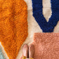 Beni Ouarain Moroccan Colorful Rug (1262) 252x158cm - Logo