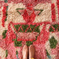 Beni Ouarain Moroccan Colorful Rug (1250) 243x150cm - Strawberry Ice Cream