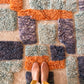 Tapis Beni Ouarain coloré (1251) 250x157cm - Rain Clouds