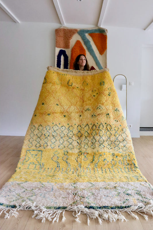 Beni Ouarain Moroccan Colorful Rug (982) 250x170 - Lemon Juice