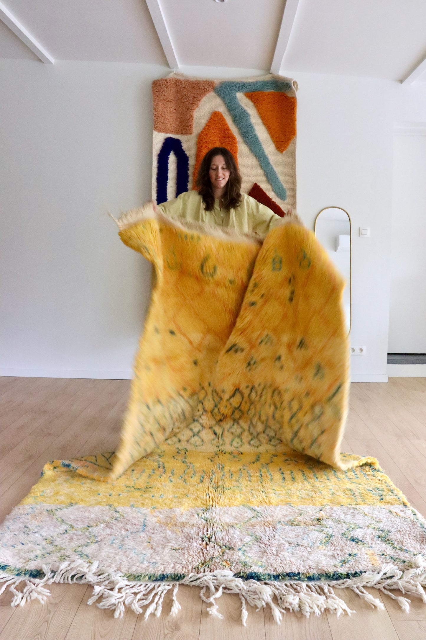 Beni Ouarain Moroccan Colorful Rug (982) 250x170 - Lemon Juice