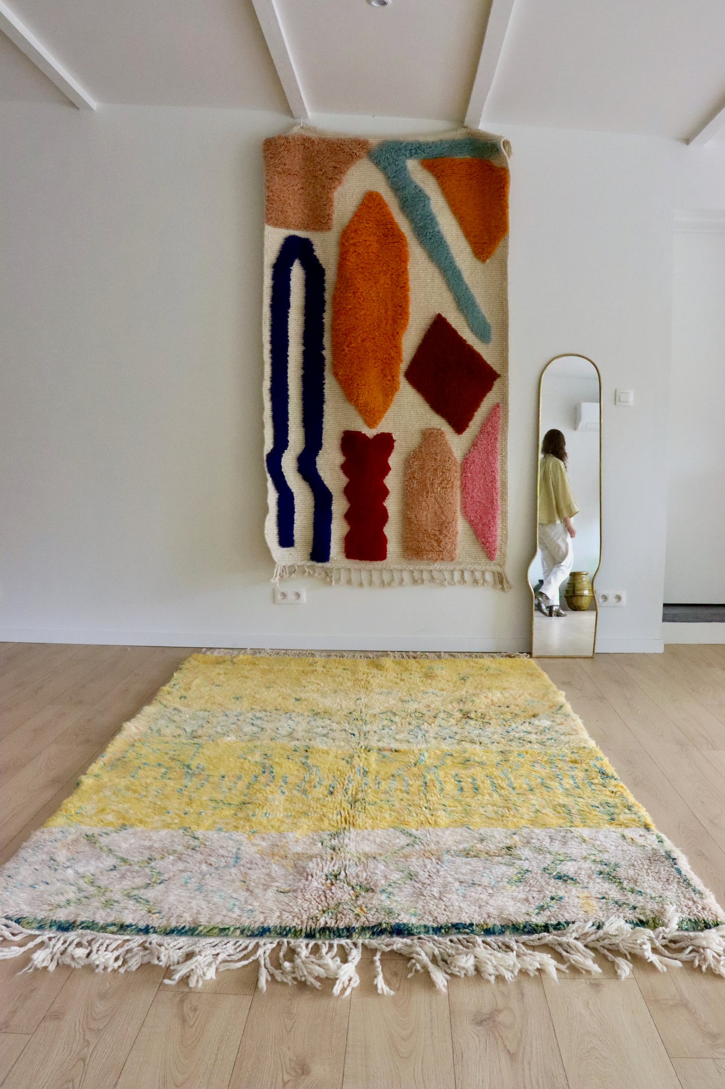 Beni Ouarain Moroccan Colorful Rug (982) 250x170 - Lemon Juice