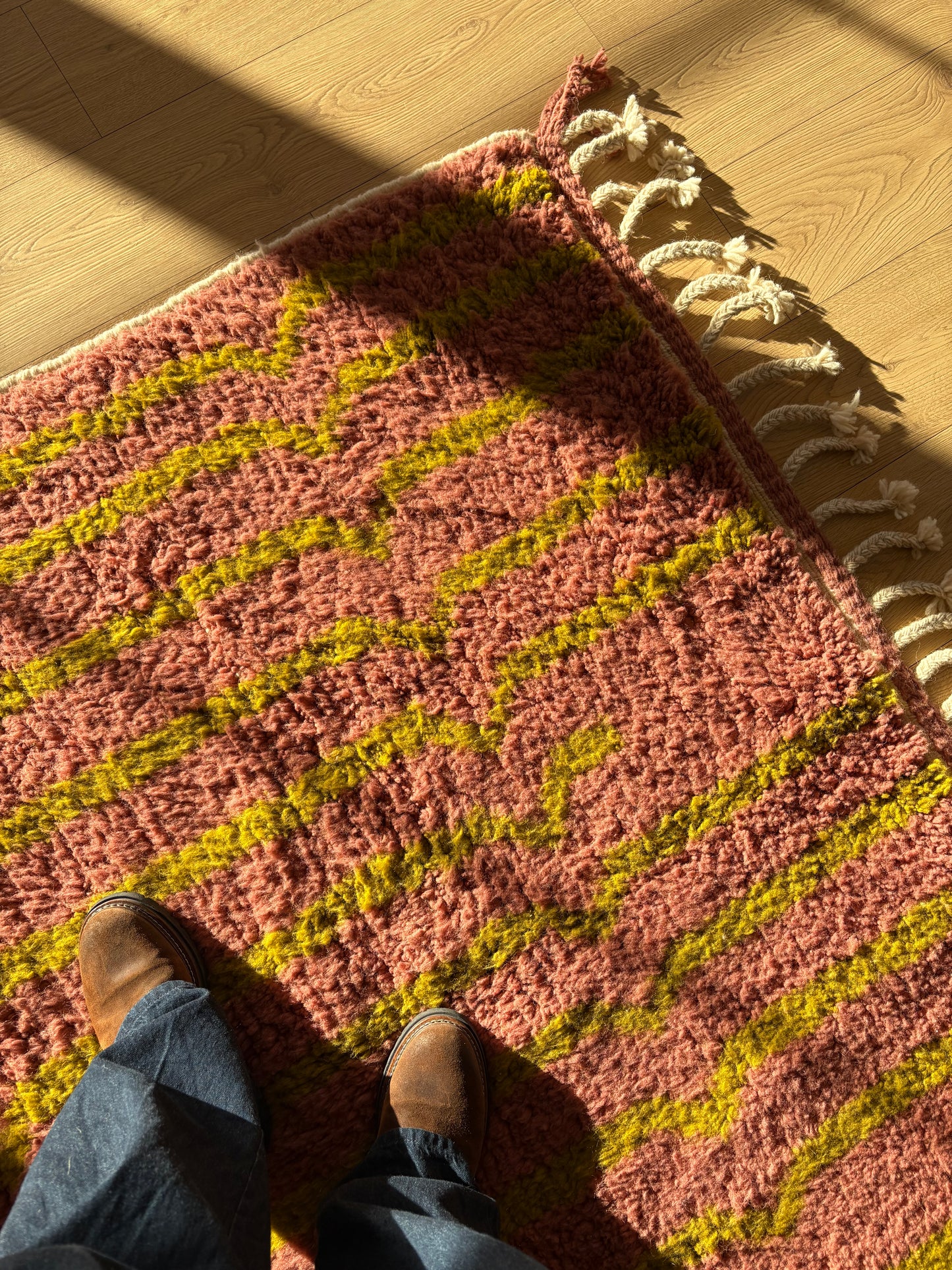 Beni Ouarain Marokkaans kleurrijk vloerkleed (959) 360x240cm - Arenal