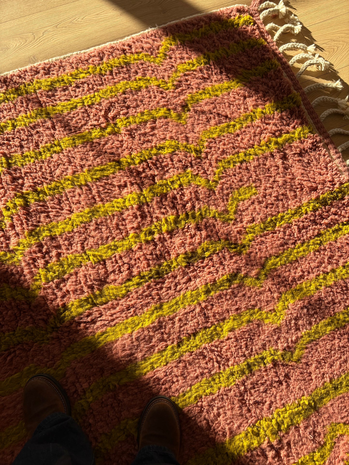 Beni Ouarain Marokkaans kleurrijk vloerkleed (959) 360x240cm - Arenal