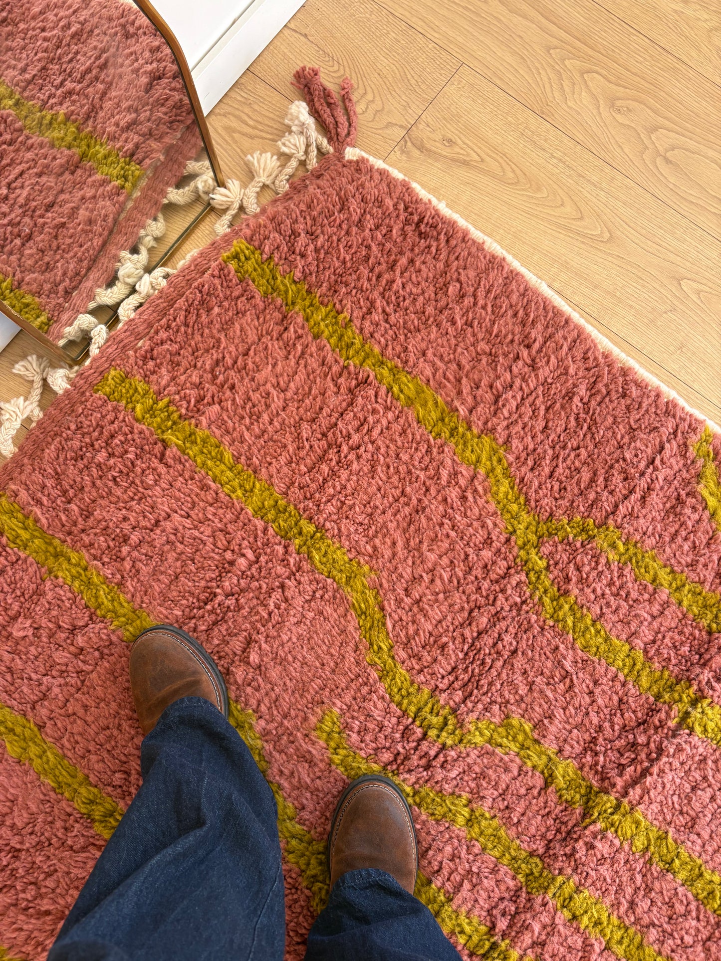 Beni Ouarain Marokkaans kleurrijk vloerkleed (959) 360x240cm - Arenal