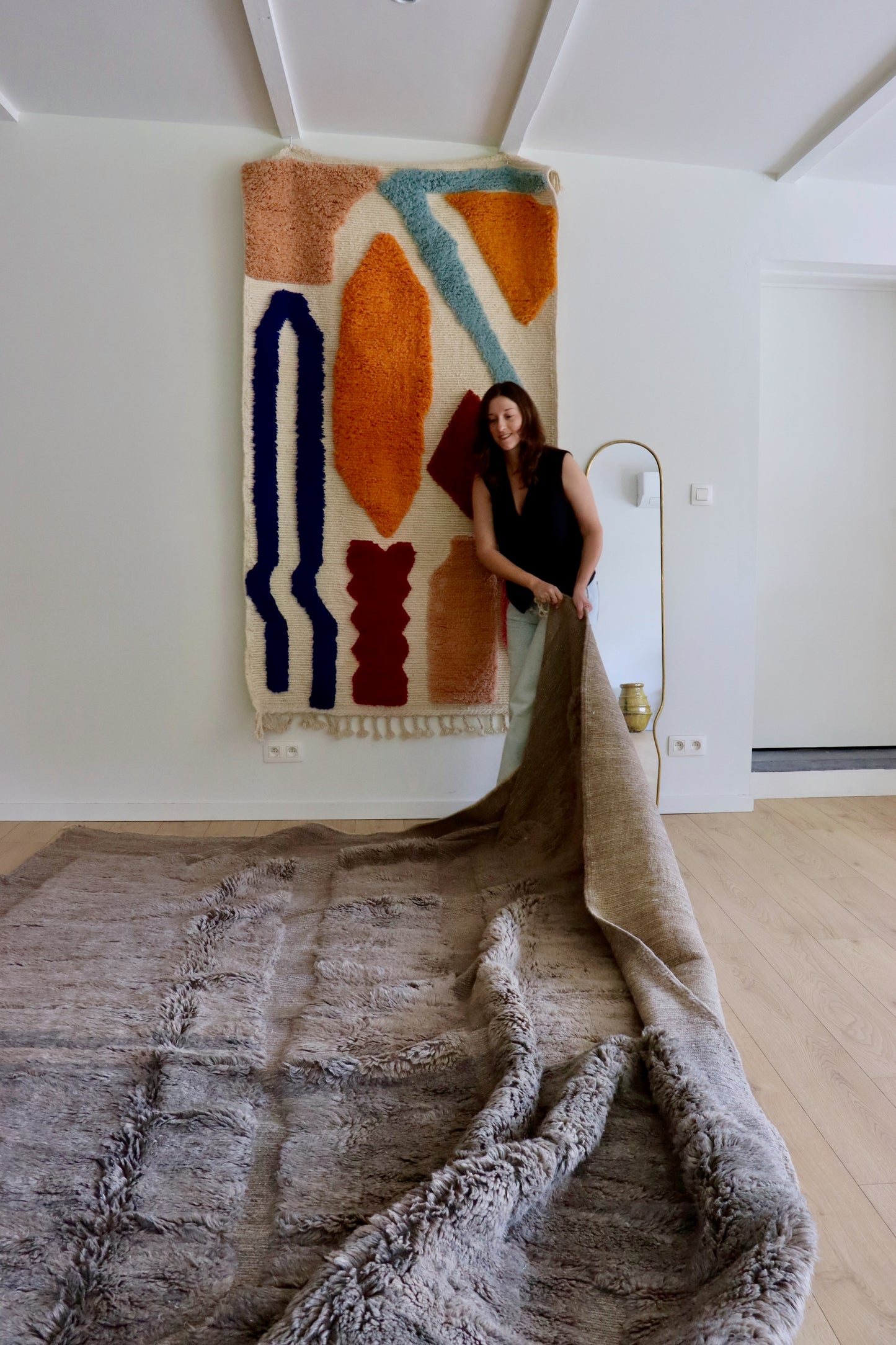 Mrirt Moroccan Rug (991) 368x264cm - Fog in the Mountain