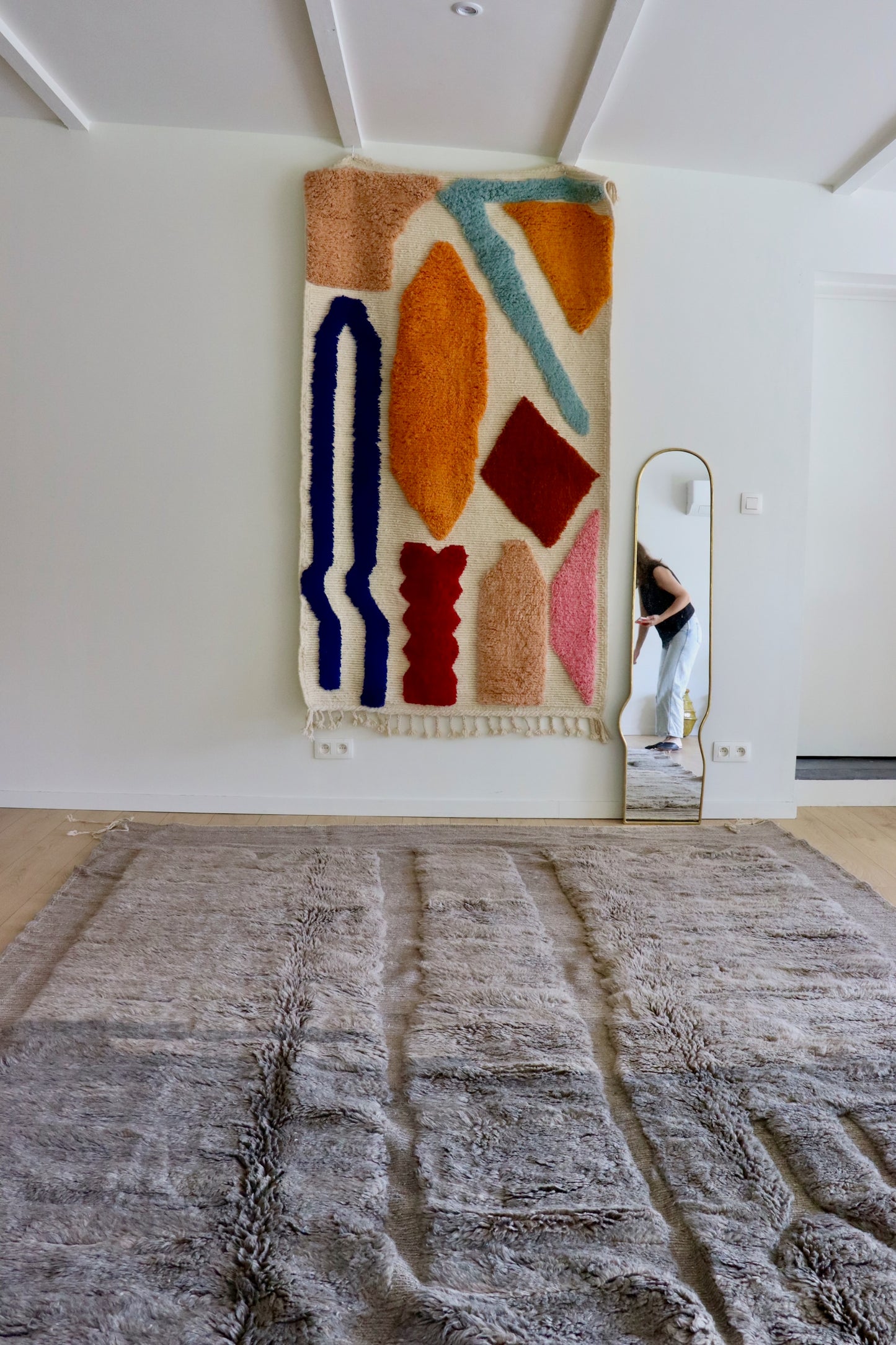 Mrirt Moroccan Rug (991) 368x264cm - Fog in the Mountain